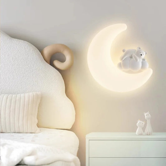 Cute Bear White Rabbit Light Children's Room