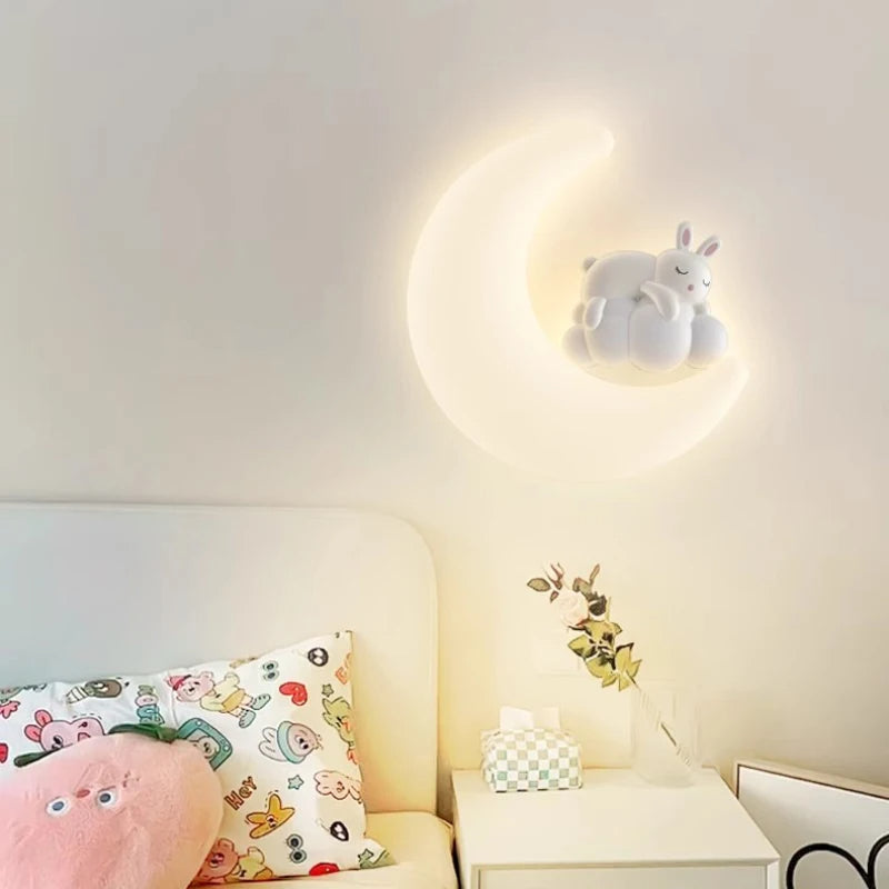 Cute Bear White Rabbit Light Children's Room